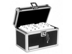 Vaultz Locking Index Card File with Flip Top Holds 350 3 x 5 Cards Black Vaultz Locking Index Card File with Flip Top Holds 350 3 x 5 Cards Black