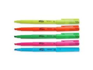 Pen Style Highlighter Chisel Tip 5 Color/ST Fluorescent AST Pen Style Highlighter Chisel Tip 5 Color/ST Fluorescent AST