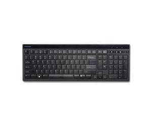 Slim Type Standard Keyboard, 104 Keys, Black/Silver Slim Type Standard Keyboard, 104 Keys, Black/Silver