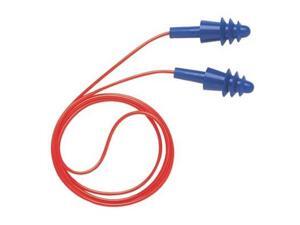 Four Flanged Earplug Corded Red Four Flanged Earplug Corded Red