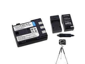 eForCity Compact Battery Charger Set + 2X Canon NB-2LH compatible Li-Ion Battery + Black Mini Retractable Tripod With Ball Head & Foldable Legs Bundle For Canon Rebel XT XTi NB-2LH eForCity Compact Battery Charger Set + 2X Canon NB-2LH compatible Li-Ion Battery + Black Mini Retractable Tripod With Ball Head & Foldable Legs Bundle For Canon Rebel XT XTi NB-2LH
