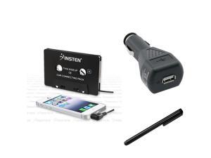 eForCity Black Car Audio Cassette Adapter + USB Car Charger Adapter + Black Touch Screen Stylus for iPod Touch 4 Shuffle Nano 5 6 eForCity Black Car Audio Cassette Adapter + USB Car Charger Adapter + Black Touch Screen Stylus for iPod Touch 4 Shuffle Nano 5 6