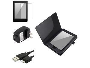 eForCity Black PU Leather Case Cover + Anti-Glare Guard + USB Cable + Mains Charger For Kindle Paperwhite eForCity Black PU Leather Case Cover + Anti-Glare Guard + USB Cable + Mains Charger For Kindle Paperwhite