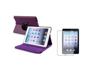 eForCity Purple 360 Rotating Leather Case+ Anti-Glare Screen Protector for Apple iPad Mini 1 / Apple iPad Mini 2 / iPad Mini with Retina Display (iPad Mini 3) eForCity Purple 360 Rotating Leather Case+ Anti-Glare Screen Protector for Apple iPad Mini 1 / Apple iPad Mini 2 / iPad Mini with Retina Display (iPad Mini 3)