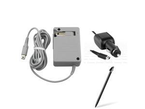eForCity Gray Travel Charger + Black Stylus + Black Car Charger Bundle Compatible With Nintendo 3DS XL/LL eForCity Gray Travel Charger + Black Stylus + Black Car Charger Bundle Compatible With Nintendo 3DS XL/LL