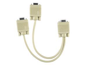 eForCity VGA Monitor Y-Split Cable M/F , 7-inch eForCity VGA Monitor Y-Split Cable M/F , 7-inch