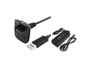eForCity Black AC Power Adapter+Wireless Controller Charging Cable Compatible With Microsoft Xbox 360 Slim eForCity Black AC Power Adapter+Wireless Controller Charging Cable Compatible With Microsoft Xbox 360 Slim