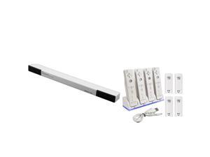 eForCity White 4Port Charging Dock Station w / Battery + Wireless Sensor Bar Compatible With Nintendo Wii eForCity White 4Port Charging Dock Station w / Battery + Wireless Sensor Bar Compatible With Nintendo Wii