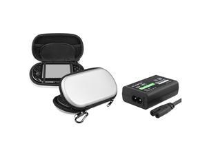 Silver Eva Case with 1 Travel/Wall Charger for Sony Playstation Vita Silver Eva Case with 1 Travel/Wall Charger for Sony Playstation Vita