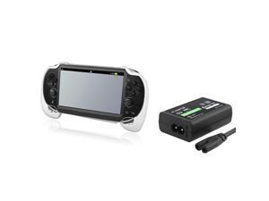 White Hard plastic rubber coating Hand Grip + AC Adapter for Sony PlayStation Vita White Hard plastic rubber coating Hand Grip + AC Adapter for Sony PlayStation Vita
