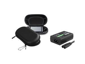 Black Eva Case with 1 Travel/Wall Charger for Sony Playstation Vita Black Eva Case with 1 Travel/Wall Charger for Sony Playstation Vita