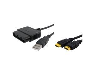 eForCity PS2 Controller Adapter + Black High Speed HDMI Cable M/M Bundle Compatible With Sony PlayStation 2 (PS2), PlayStation 3 (PS3) eForCity PS2 Controller Adapter + Black High Speed HDMI Cable M/M Bundle Compatible With Sony PlayStation 2 (PS2), PlayStation 3 (PS3)