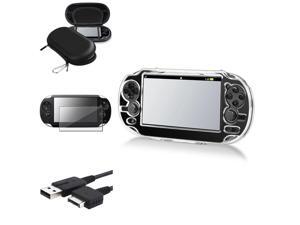 eForCity Black Eva Case + Reusable Screen Protector + Black USB Cable Bundle Compatible With Sony Playstation Vita eForCity Black Eva Case + Reusable Screen Protector + Black USB Cable Bundle Compatible With Sony Playstation Vita