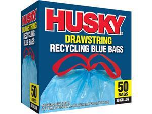 Husky Drawsting Blue Recycling Bags 30gallon, 50ct. Husky Drawsting Blue Recycling Bags 30gallon, 50ct.