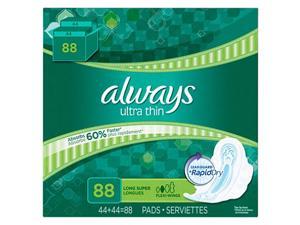 Always Ultra Thin Long Super Pads with Wings ,88 ct Always Ultra Thin Long Super Pads with Wings ,88 ct