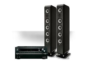 Onkyo TX- NR646 Network AV Receiver With Boston Acoustics M-Series Floorstanding Speakers - Pair (Black) Onkyo TX- NR646 Network AV Receiver With Boston Acoustics M-Series Floorstanding Speakers - Pair (Black)