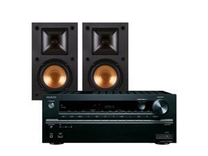 Onkyo TX-NR646 7.2-Channel Network AV Receiver with Klipsch R-14M Reference Monitor Speakers (Black) Onkyo TX-NR646 7.2-Channel Network AV Receiver with Klipsch R-14M Reference Monitor Speakers (Black)