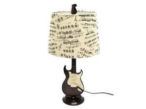 Creative Motion 13491 - 1 Light 24.5" Guitar Table Lamp with Fabric Music Shade Creative Motion 13491 - 1 Light 24.5" Guitar Table Lamp with Fabric Music Shade