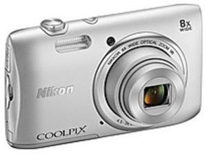 Nikon Coolpix 26451 S3600 20.1 Megapixels Digital Camera - 8x Optical/4x Digital Zoom - 2.7-inch LCD Display - 4.5-36 mm Lens - Silver Nikon Coolpix 26451 S3600 20.1 Megapixels Digital Camera - 8x Optical/4x Digital Zoom - 2.7-inch LCD Display - 4.5-36 mm Lens - Silver