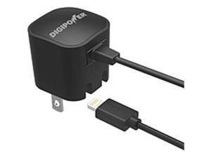 DigiPower Wall Charger With Lightning Cable IP-AC1L-T - 5 W Output Power - 1 A Output Current DigiPower Wall Charger With Lightning Cable IP-AC1L-T - 5 W Output Power - 1 A Output Current