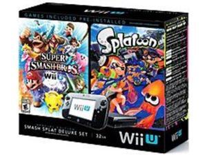 Nintendo WUPSKAGX 32 GB Wii U Super Smash Bros and Splatoon Bundle Deluxe Set - Special Edition - Black Nintendo WUPSKAGX 32 GB Wii U Super Smash Bros and Splatoon Bundle Deluxe Set - Special Edition - Black