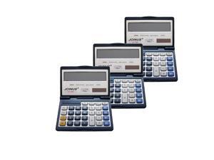 Pack of 3, JOINUS JS-755 Dual Power Executive Foldable Style 12 Digit basic Calculator Pack of 3, JOINUS JS-755 Dual Power Executive Foldable Style 12 Digit basic Calculator