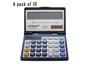 Pack of 10, JOINUS JS-755 Dual Power Executive Foldable Style 12 Digit basic Calculator Pack of 10, JOINUS JS-755 Dual Power Executive Foldable Style 12 Digit basic Calculator