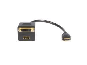 STARTECH.COM HDMISPL1DH 1 ft HDMI Splitter Cable - HDMI to HDMI and DVI-D - M/F STARTECH.COM HDMISPL1DH 1 ft HDMI Splitter Cable - HDMI to HDMI and DVI-D - M/F