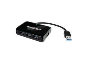 DIAMOND MULTIMEDIA USB303HE 3-port USB Hub with Gigabit Ethernet Port DIAMOND MULTIMEDIA USB303HE 3-port USB Hub with Gigabit Ethernet Port