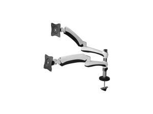 SIIG CE-MT1Q11-S1 , Inc Easy-Access Full Motion Dual Monitor Desk Mount - 13" to 27" - 13" to 27" Screen Support - 39.60 lb Load Capacity - White SIIG CE-MT1Q11-S1 , Inc Easy-Access Full Motion Dual Monitor Desk Mount - 13" to 27" - 13" to 27" Screen Support - 39.60 lb Load Capacity - White