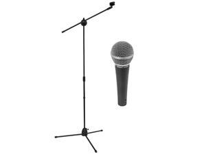 Seismic Audio DYNAMIC MICROPHONE Vocals with Mic Stands & Mic Clip Seismic Audio DYNAMIC MICROPHONE Vocals with Mic Stands & Mic Clip