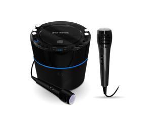 Electrohome EAKAR300 Karaoke CD+G Player Speaker System with MP3 and 2 Microphones for Duets Electrohome EAKAR300 Karaoke CD+G Player Speaker System with MP3 and 2 Microphones for Duets