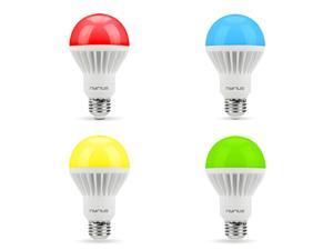 Nyrius Wireless Smart LED Multicolor Light Bulb (4 PACK) for Smartphone, iOS & Android App Controls On/Off, Scheduling Nyrius Wireless Smart LED Multicolor Light Bulb (4 PACK) for Smartphone, iOS & Android App Controls On/Off, Scheduling