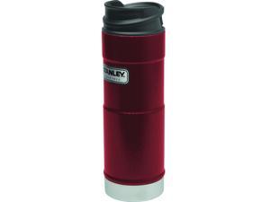 Stanley Classic 16oz Hammertone Crimson One Hand Vacuum Mug 10-01394-059 Stanley Classic 16oz Hammertone Crimson One Hand Vacuum Mug 10-01394-059