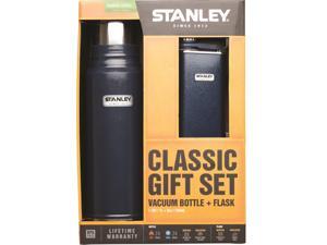 Stanley Classic 1.1qt Navy Vacuum Bottle+8oz Flask Gift Set 10-01025-002 Stanley Classic 1.1qt Navy Vacuum Bottle+8oz Flask Gift Set 10-01025-002
