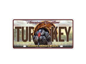 American Expedition Wild Turkey License Plate LCNS-130 American Expedition Wild Turkey License Plate LCNS-130