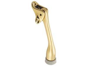 5" Solid Brass Kickdown Door Holder, Bright Brass Finish Brainerd Doorstops 5" Solid Brass Kickdown Door Holder, Bright Brass Finish Brainerd Doorstops