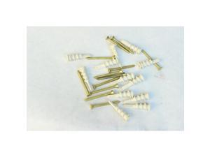 12Pk Brass Finish Scru 'N' Grip #6 Scews with Drywall Anchors Star Screws 12Pk Brass Finish Scru 'N' Grip #6 Scews with Drywall Anchors Star Screws