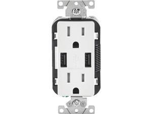 WH TAMP REC/USB CHARGER R02-T5632-0BW WH TAMP REC/USB CHARGER R02-T5632-0BW