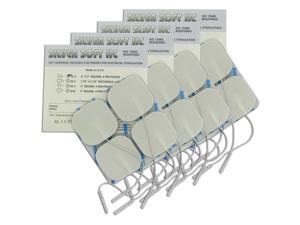 SilverSoft HC Premium TENS Silver Electrodes 2x2 in Sq White Foam Backed 16 ea SilverSoft HC Premium TENS Silver Electrodes 2x2 in Sq White Foam Backed 16 ea