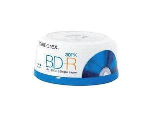 New Memorex 98682 25GB 6X BD-R 30 Packs Spindle Blu-ray Recordable Media New Memorex 98682 25GB 6X BD-R 30 Packs Spindle Blu-ray Recordable Media