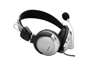 Frisby Computer PC Headphones W Noise Canceling MIC Silver/Black MSK-814VR Frisby Computer PC Headphones W Noise Canceling MIC Silver/Black MSK-814VR