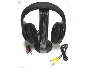 New 5 in 1 Hi-Fi Wireless Headset Headphone Earphone for TV DVD MP3 PC Black New 5 in 1 Hi-Fi Wireless Headset Headphone Earphone for TV DVD MP3 PC Black