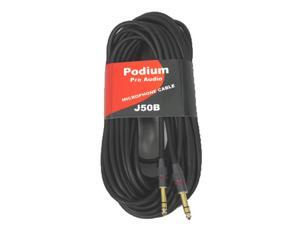 Podium Pro J50B Balanced 50 Foot Studio Cable 1/4" Jack to 1/4" Jack Cord Podium Pro J50B Balanced 50 Foot Studio Cable 1/4" Jack to 1/4" Jack Cord