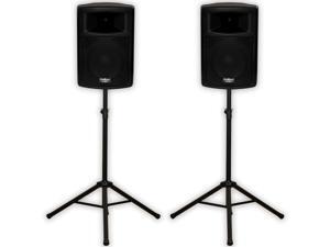 Podium Pro PP1003A DJ 10" Powered Active Speakers and Stands PA Karaoke PP1003ASET1 Podium Pro PP1003A DJ 10" Powered Active Speakers and Stands PA Karaoke PP1003ASET1