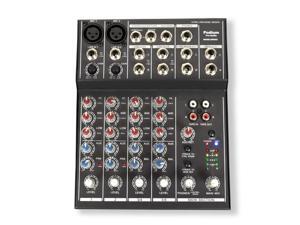 Podium Pro MX602 Mixer 6 Channel Pro Audio Mic / Line Stereo Mixing Console Podium Pro MX602 Mixer 6 Channel Pro Audio Mic / Line Stereo Mixing Console