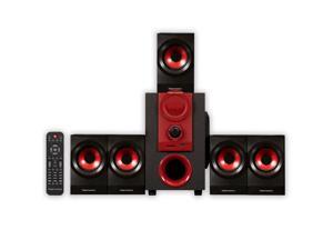 Theater Solutions TS521 Home Theater 5.1 Speaker System 450 Watts with Powered Sub and USB Drive Theater Solutions TS521 Home Theater 5.1 Speaker System 450 Watts with Powered Sub and USB Drive