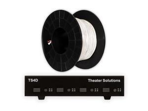 Theater Solutions TS4D Dual Input 4 Zone Speaker Selector Box and 100' of C100-16-2 Wire Theater Solutions TS4D Dual Input 4 Zone Speaker Selector Box and 100' of C100-16-2 Wire