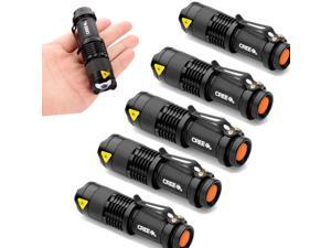 5 PCS 7W 300LM Lumens CREE Q5 LED Ajustable Focus Zoomable Mini Flashlight Torch Lamp One Mode 14500 - Black SA3 5 PCS 7W 300LM Lumens CREE Q5 LED Ajustable Focus Zoomable Mini Flashlight Torch Lamp One Mode 14500 - Black SA3
