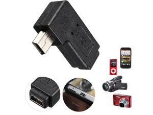 Mini USB 2.0 5 Pin Male to Female Extension Adapters 90 Degree Right Angled Mini USB 2.0 5 Pin Male to Female Extension Adapters 90 Degree Right Angled